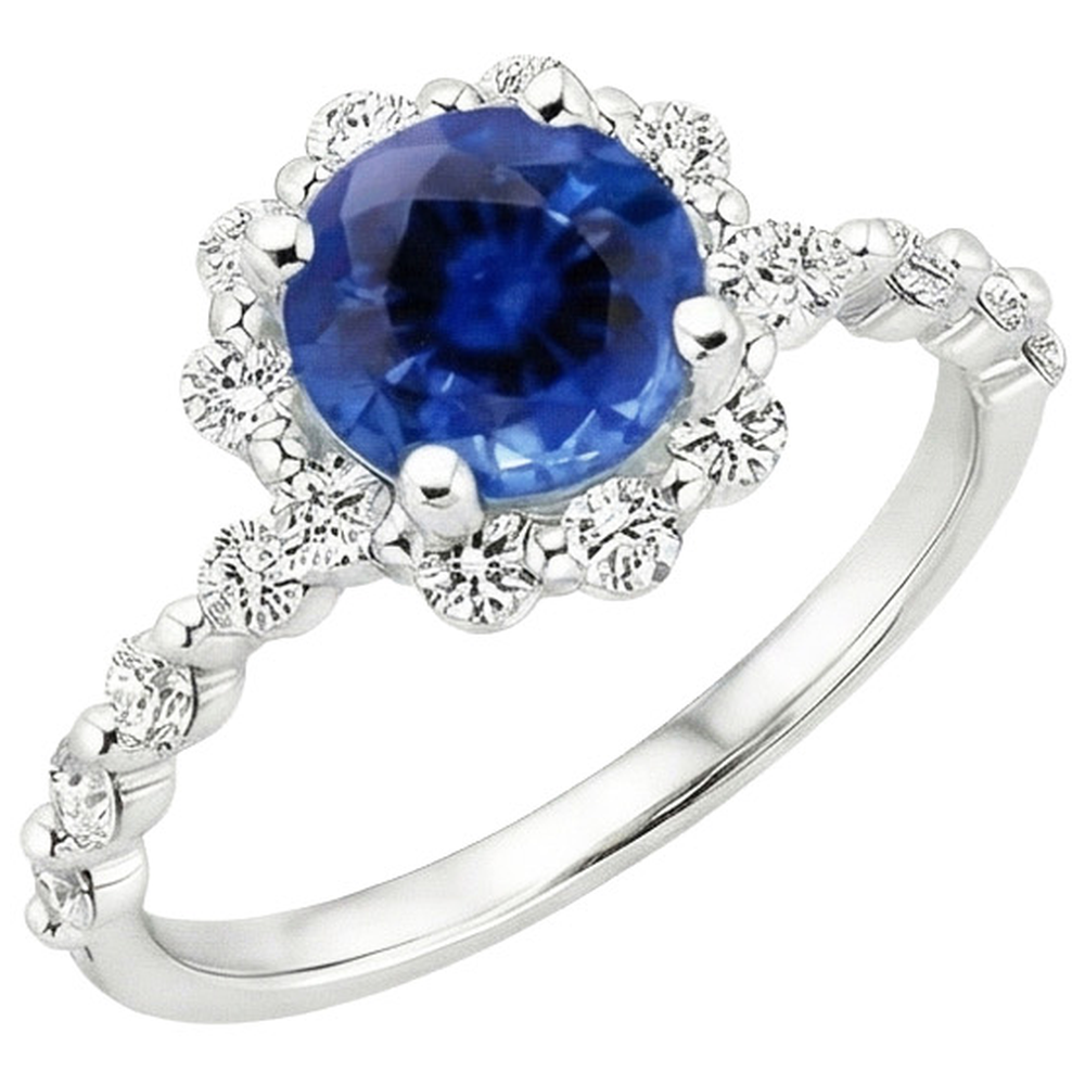 echter round diamant 3Karat ring Seitenansicht