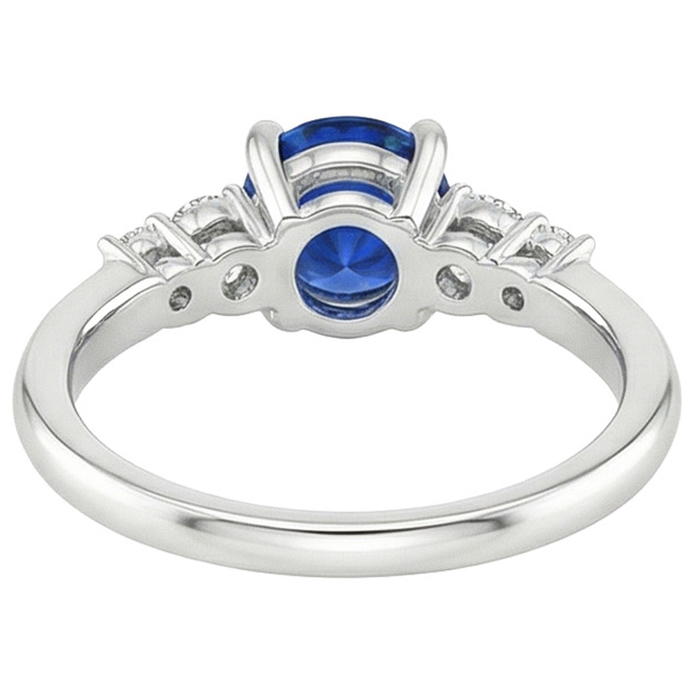 echter round diamant 2.50Karat ring auf Weiß