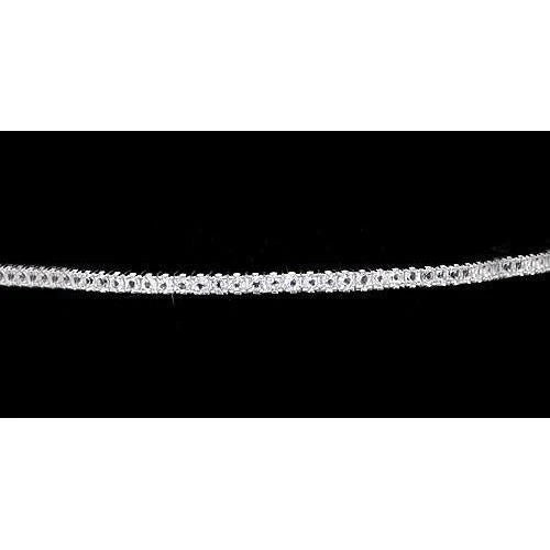 Damen Echt Diamant Armband 5 Karat F Vs1 Weißgold Schmuck