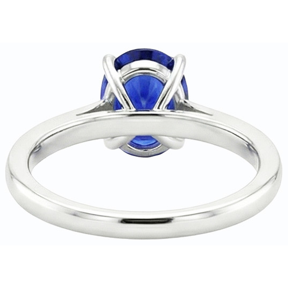 echter oval diamant 4.50Karat ring Detailansicht