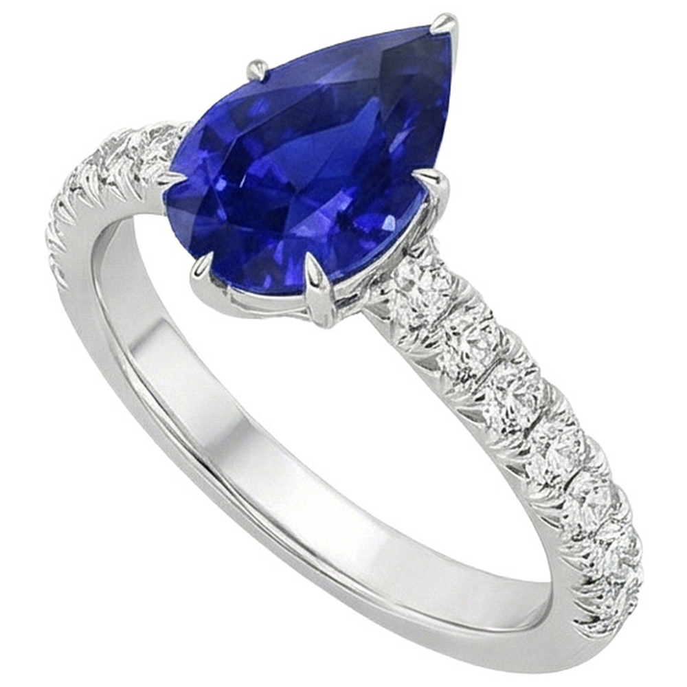 echter round diamant 5.50Karat ring Draufsicht