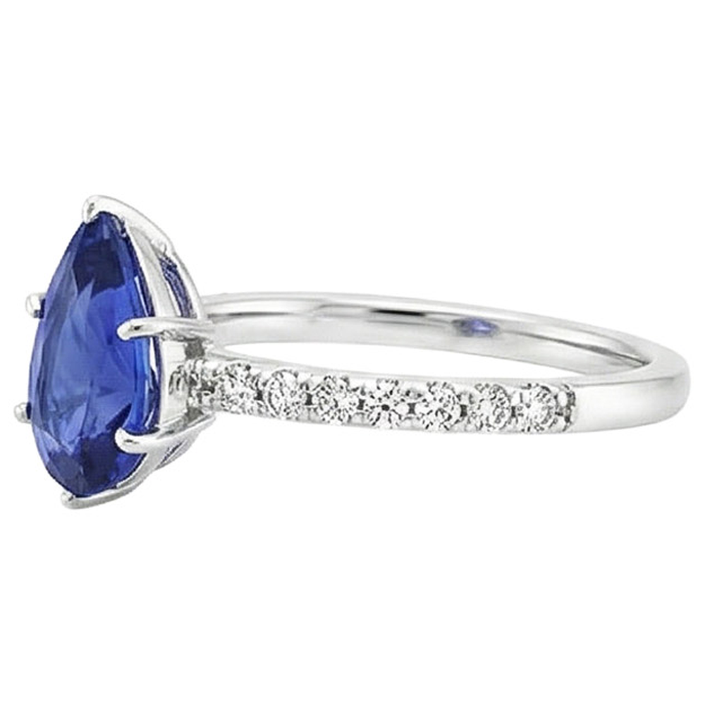 echter round diamant 5.25Karat ring Profilansicht