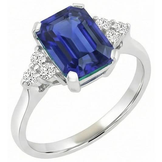 echter round diamant 3Karat ring Vorderansicht