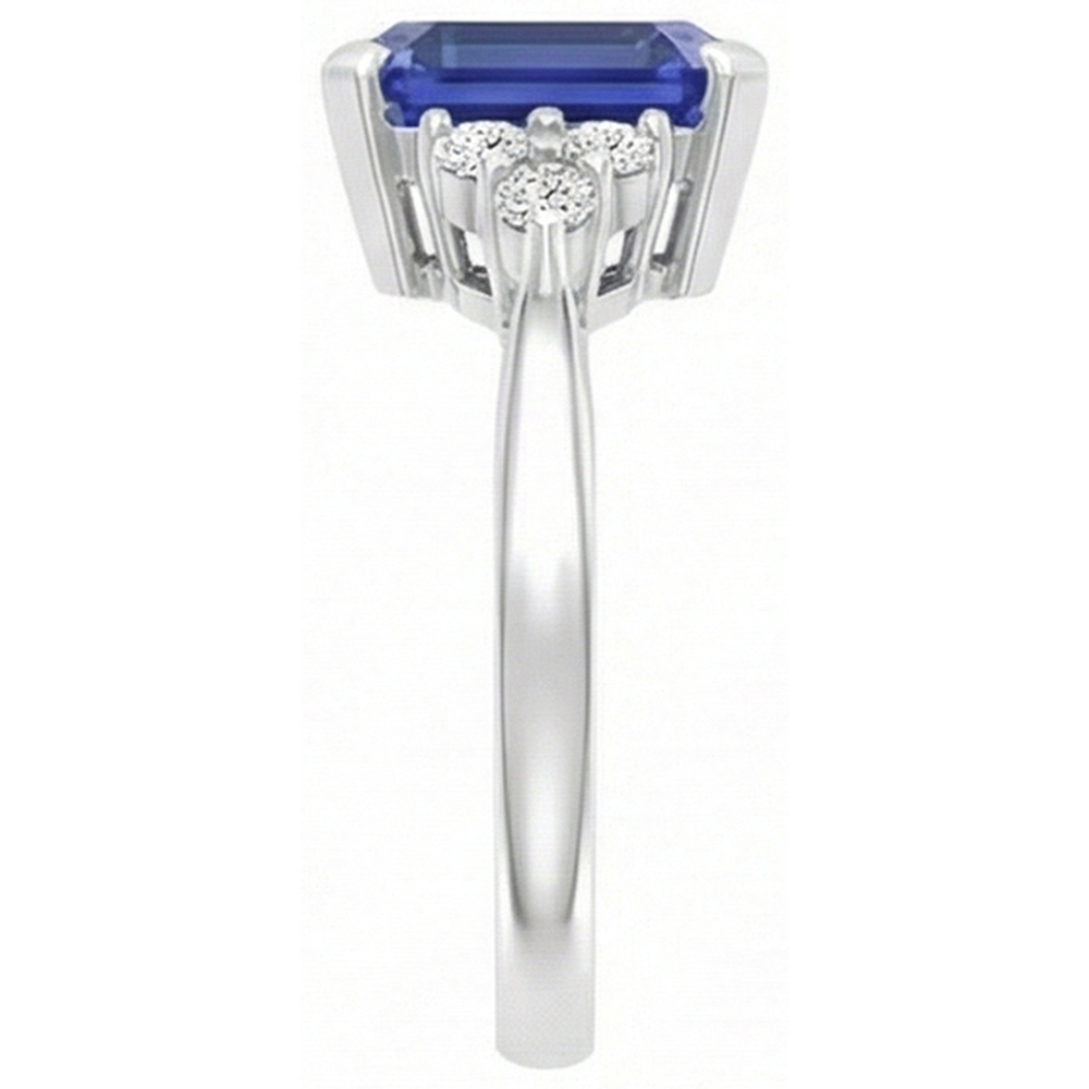 echter round diamant 3Karat ring Draufsicht