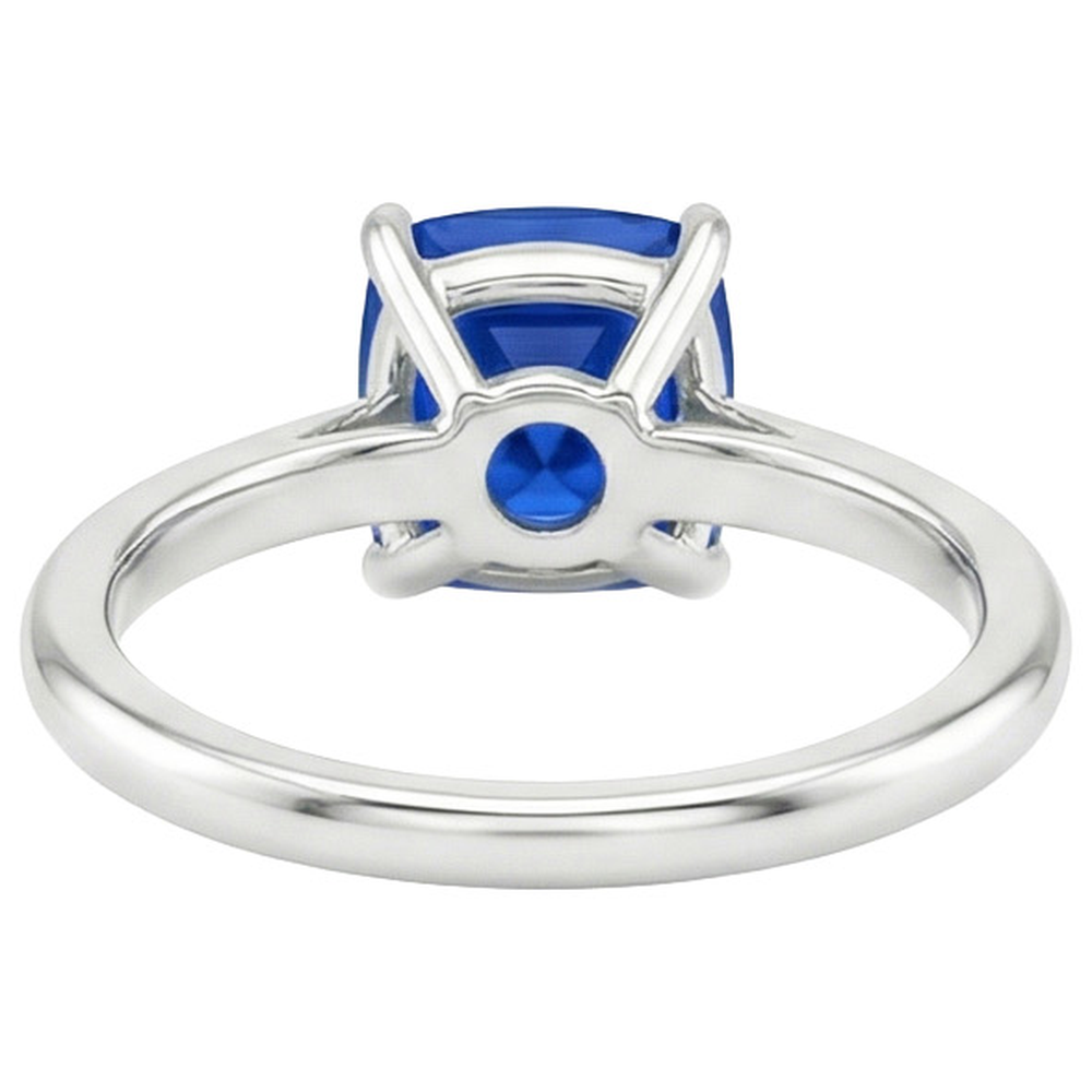 echter cushion diamant 2.25Karat ring Detailansicht