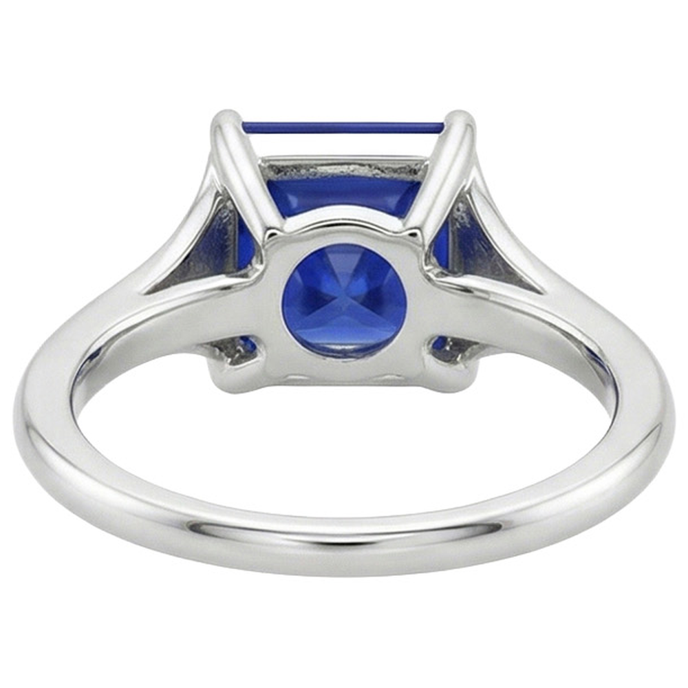 Damen Edelstein Solitär Ring Prinzessin Sri Lankan Saphir 5 Karat