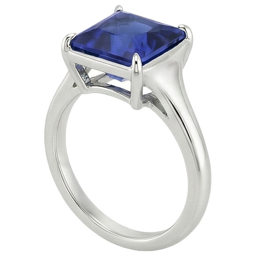 Damen Edelstein Solitär Ring Prinzessin Sri Lankan Saphir 5 Karat