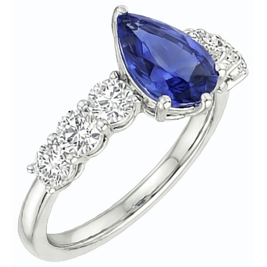 echter round diamant 4Karat ring Seitenansicht