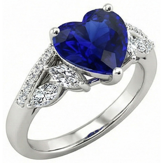 echter marquise diamant 4Karat ring Vorderansicht