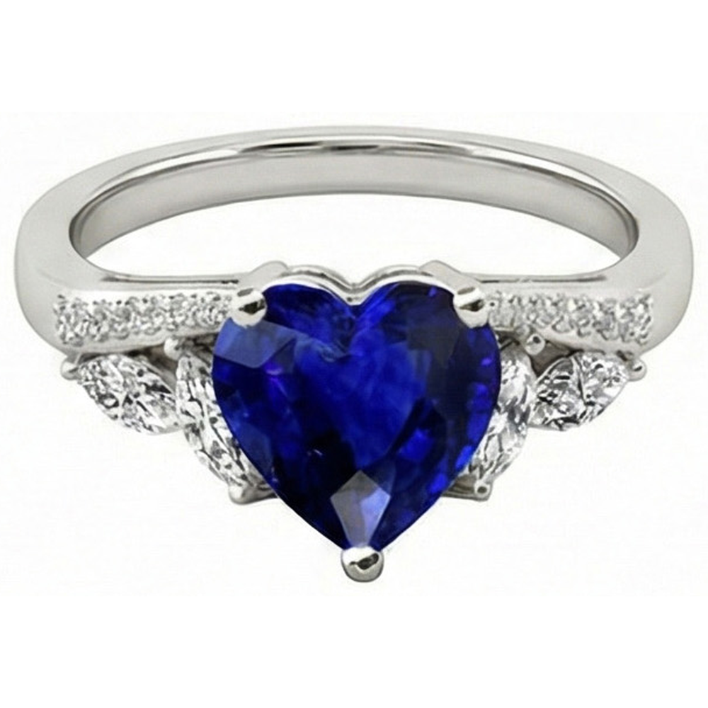echter marquise diamant 4Karat ring Draufsicht