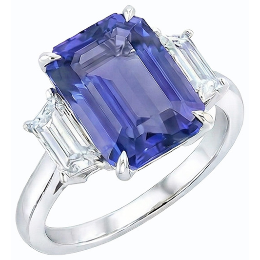 echter diamant 4Karat ring Seitenansicht