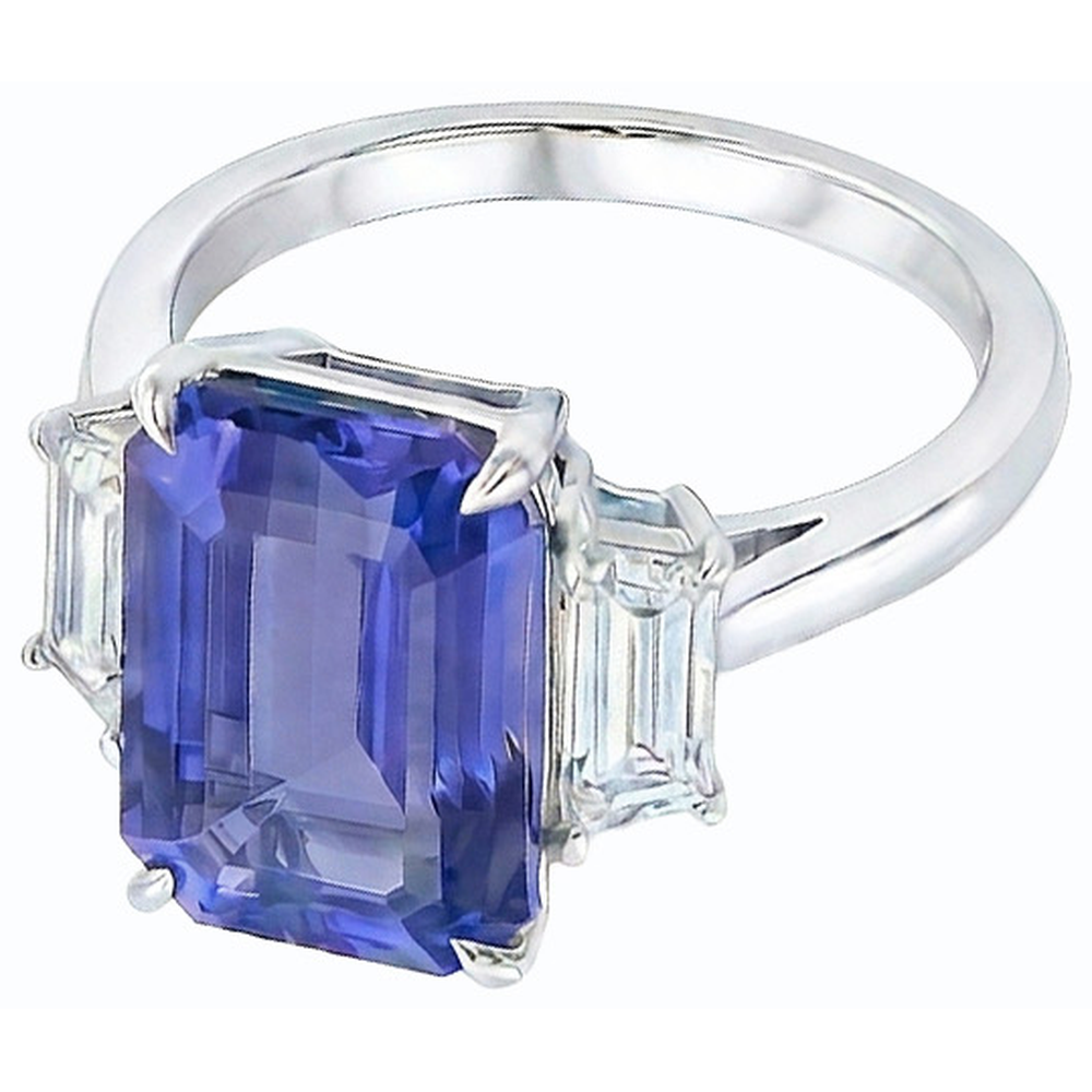 echter diamant 4Karat ring Draufsicht