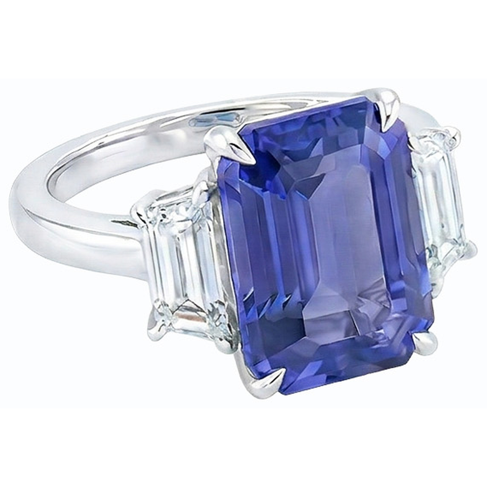 echter diamant 4Karat ring Profilansicht