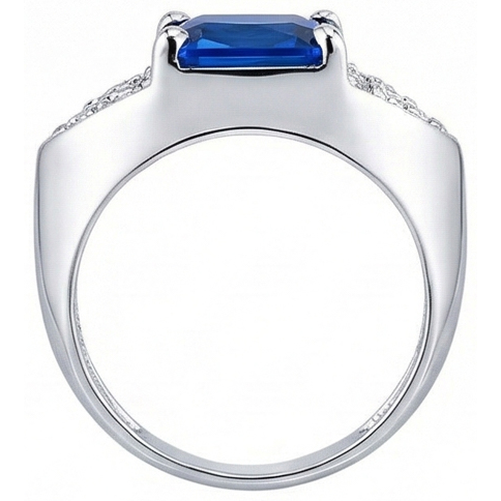 echter round diamant 3.50Karat ring Profilansicht