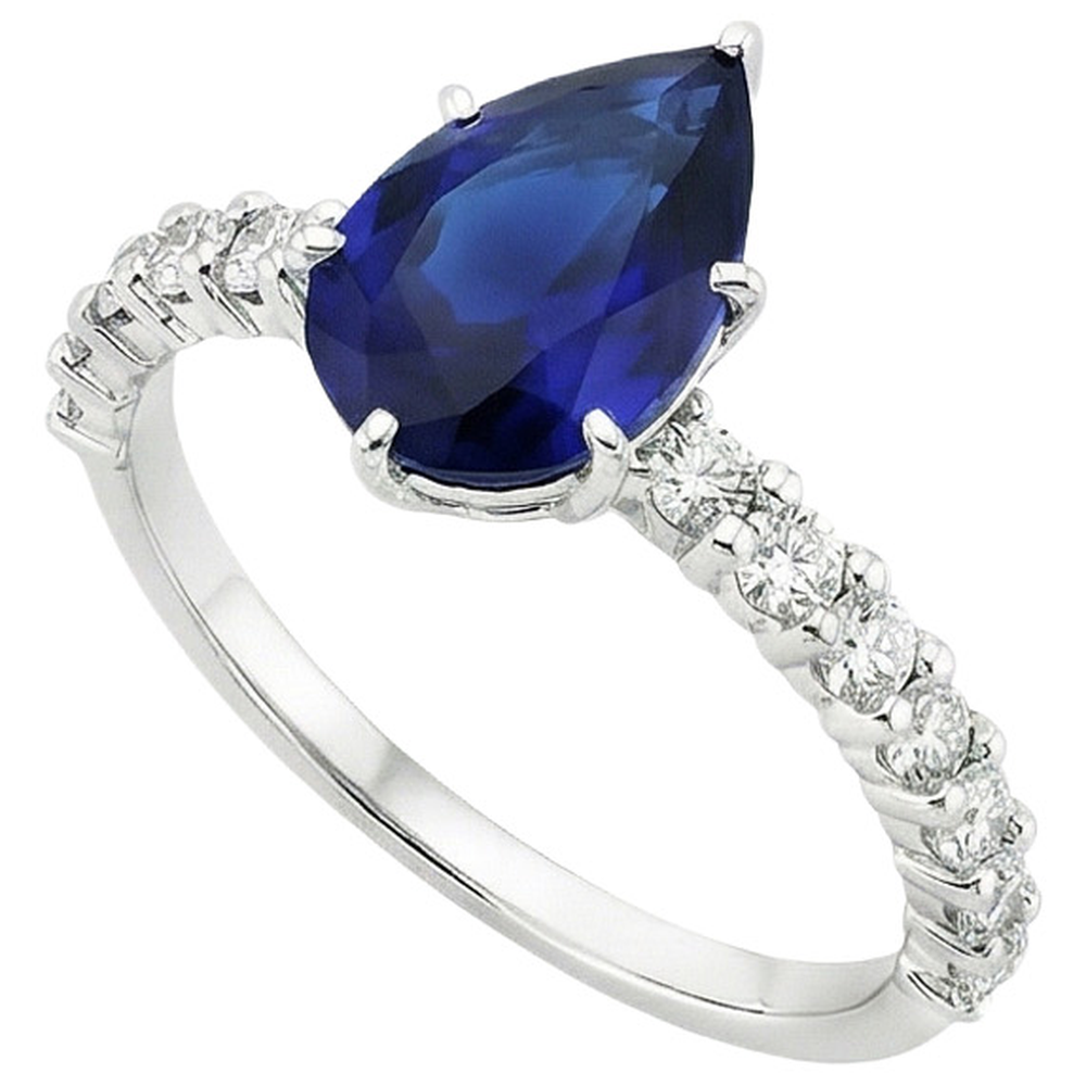 echter round diamant 7.25Karat ring Draufsicht