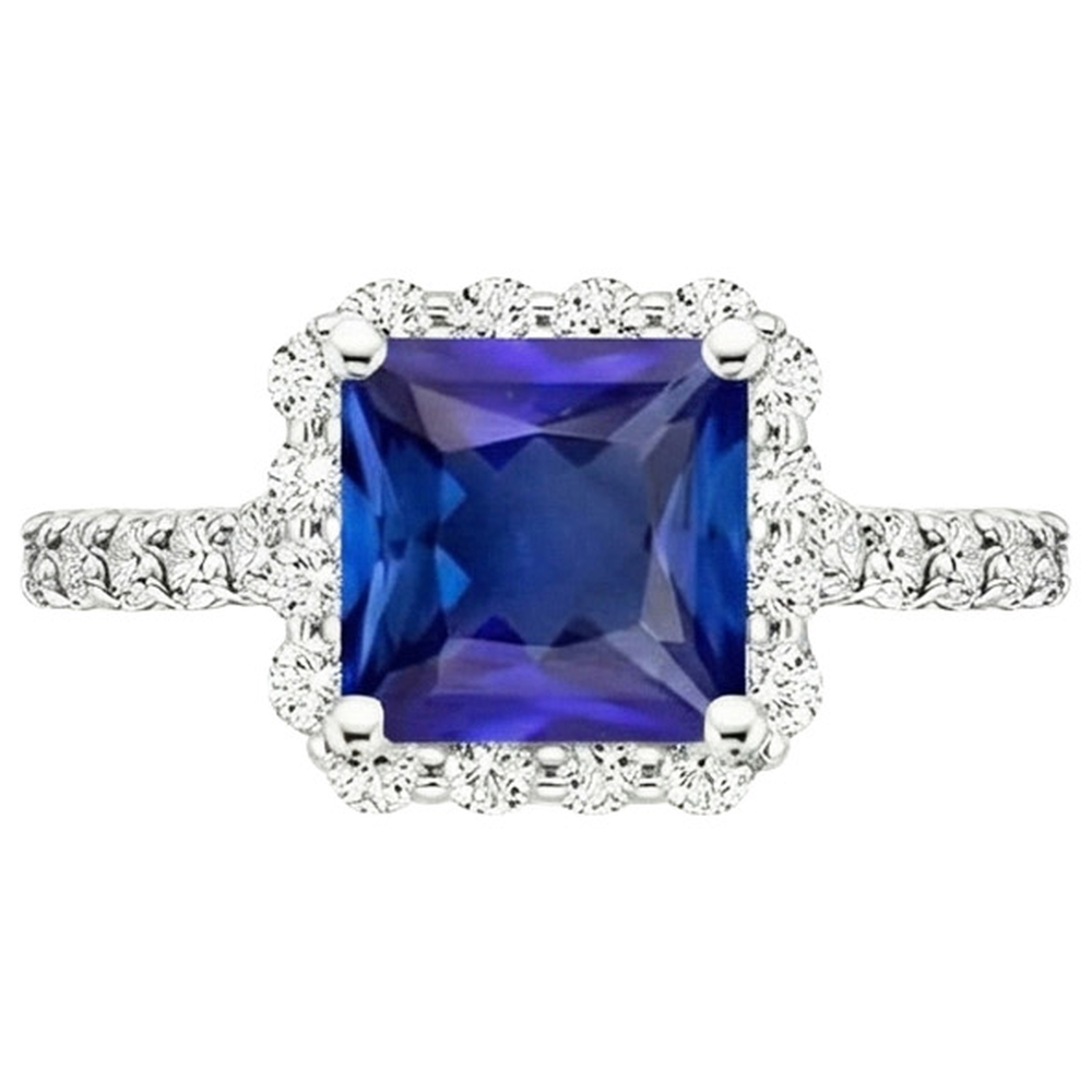 echter round diamant 6.50Karat ring Profilansicht