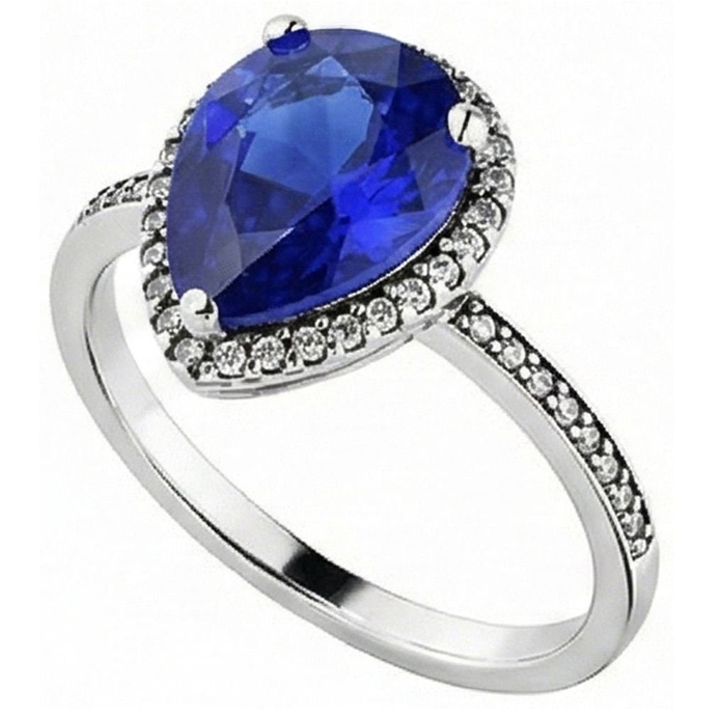 echter round diamant 4Karat ring Draufsicht