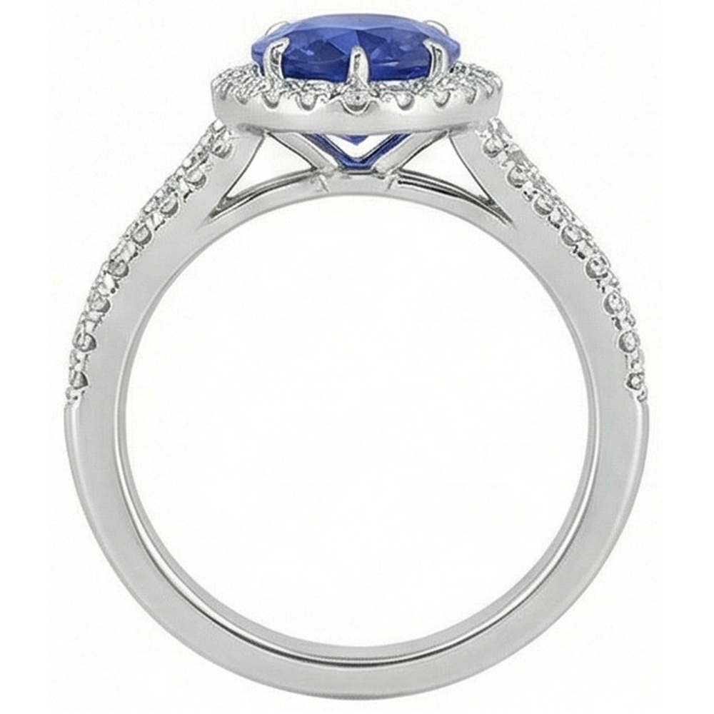 echter round diamant 5.50Karat ring Detailansicht