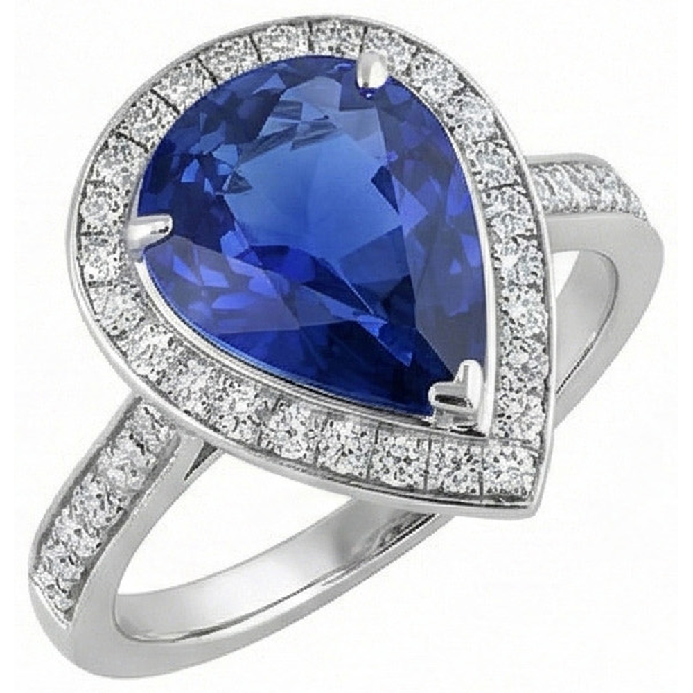 echter round diamant 4.50Karat ring Seitenansicht