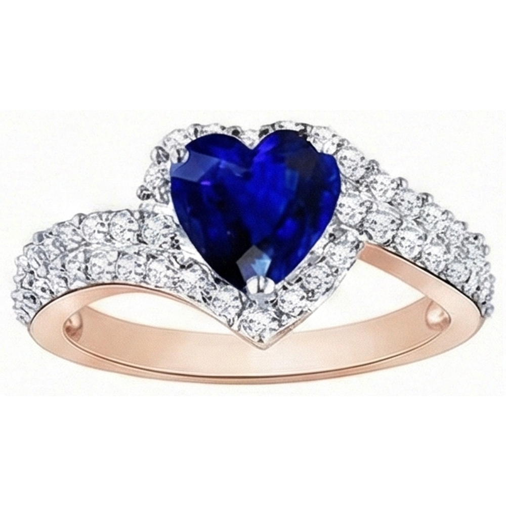 echter round diamant 4.50Karat ring Profilansicht