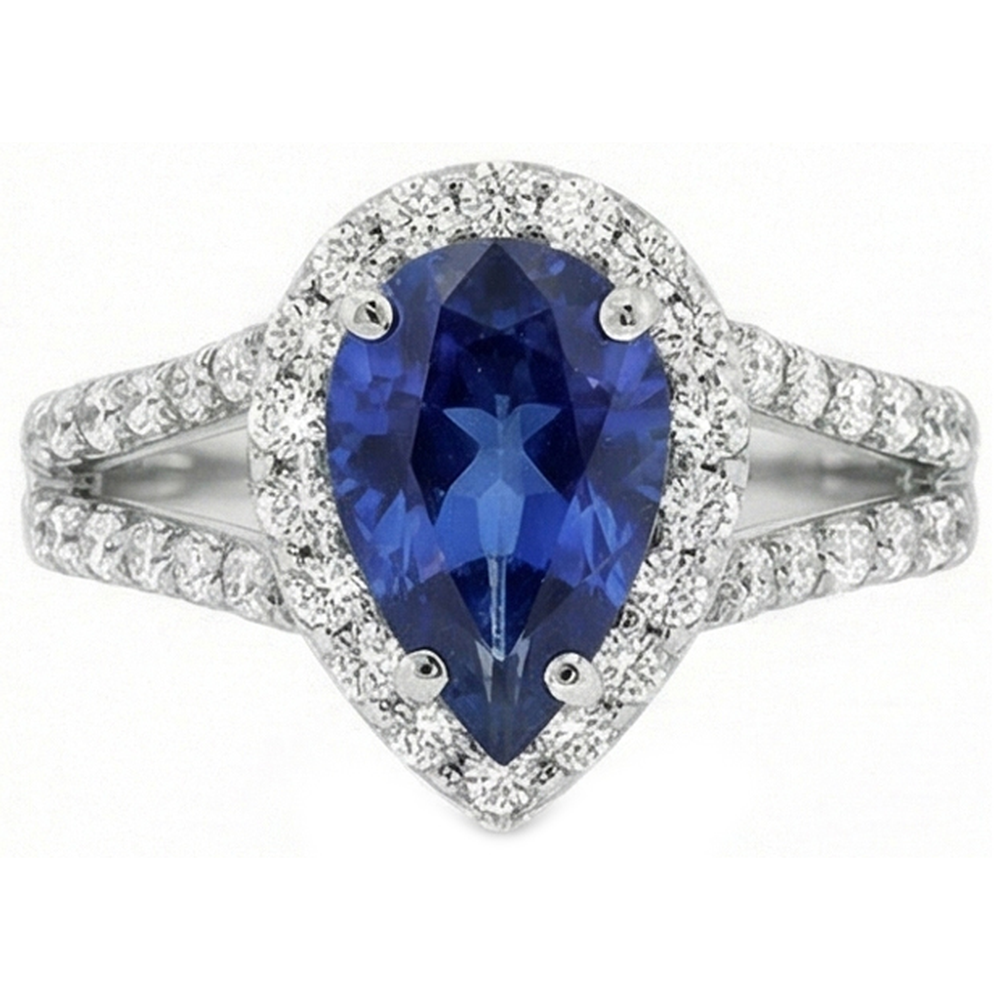 echter round diamant 4.75Karat ring Profilansicht
