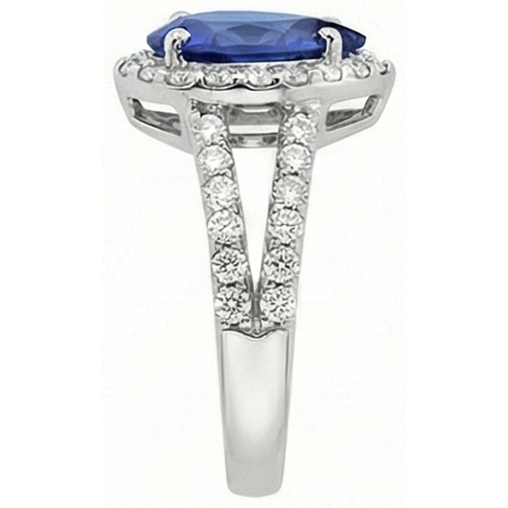 echter round diamant 4.75Karat ring auf Weiß