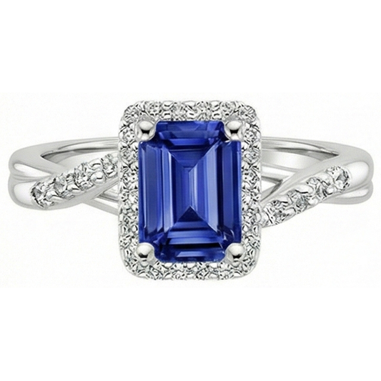 echter round diamant 4Karat ring Detailansicht