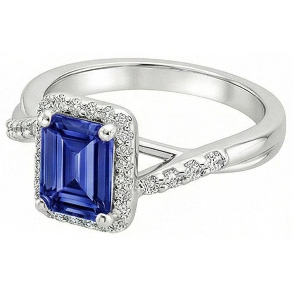 echter round diamant 4Karat ring Draufsicht