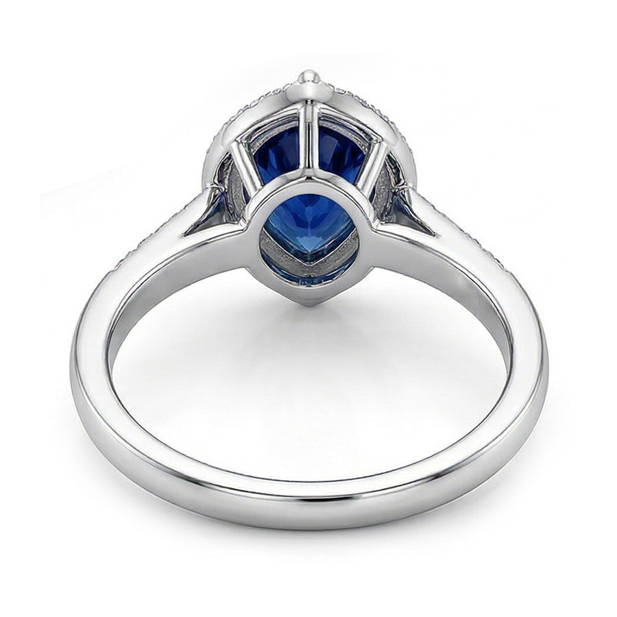 echter round diamant 3Karat ring Profilansicht