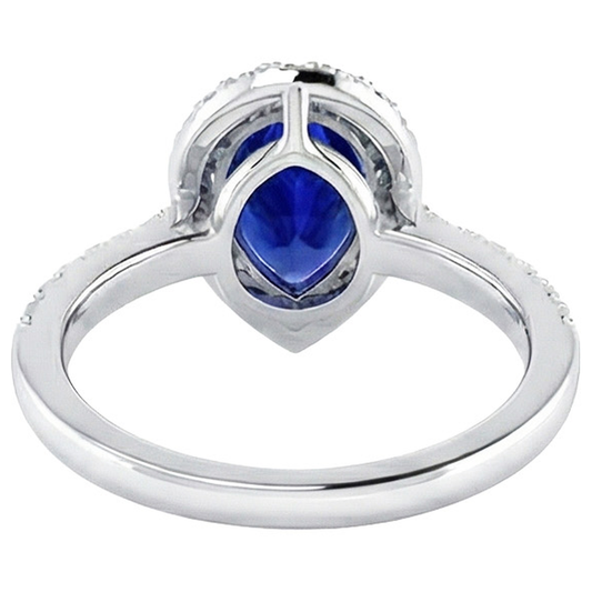 echter round diamant 4Karat ring Seitenansicht