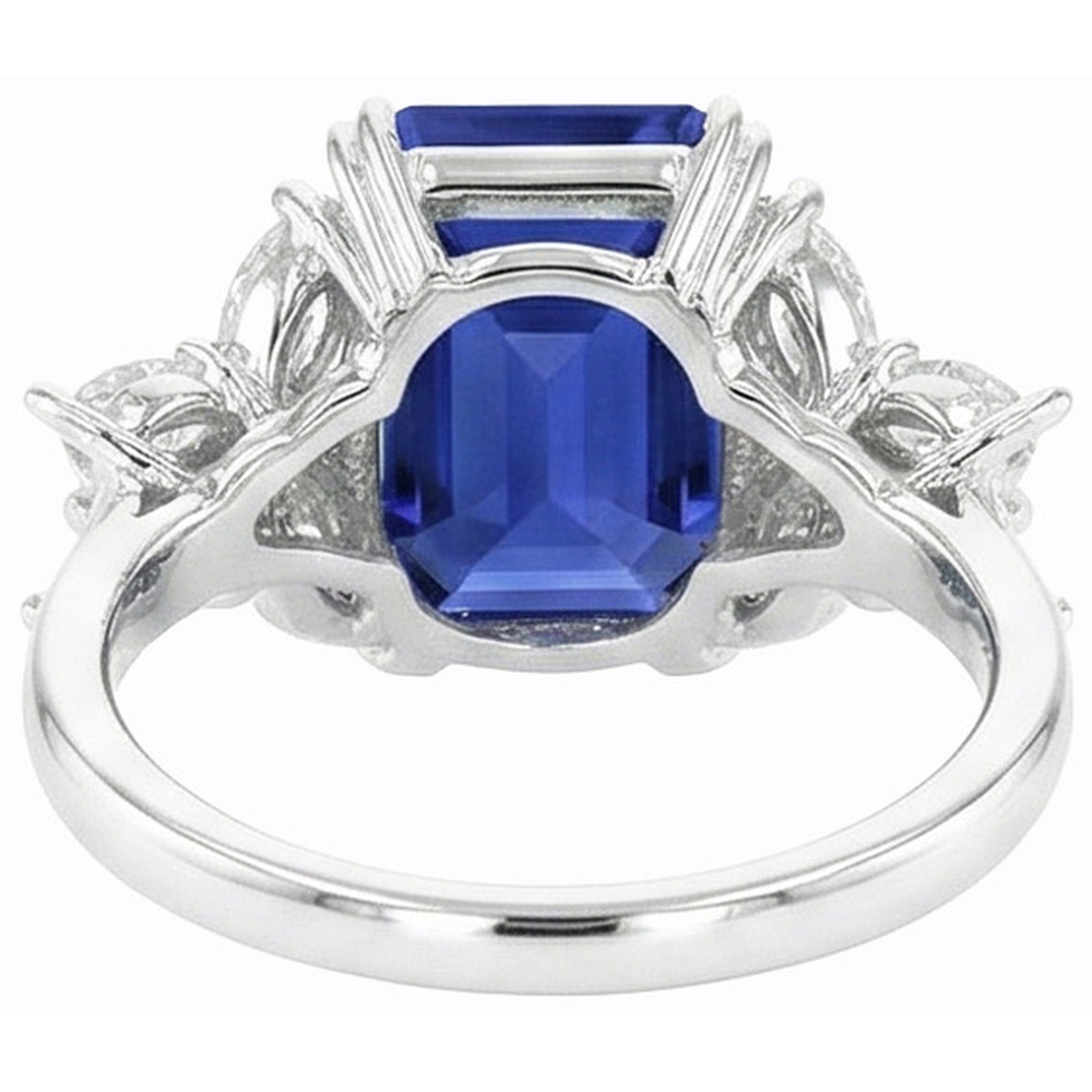 echter pear diamant 4Karat ring Detailansicht