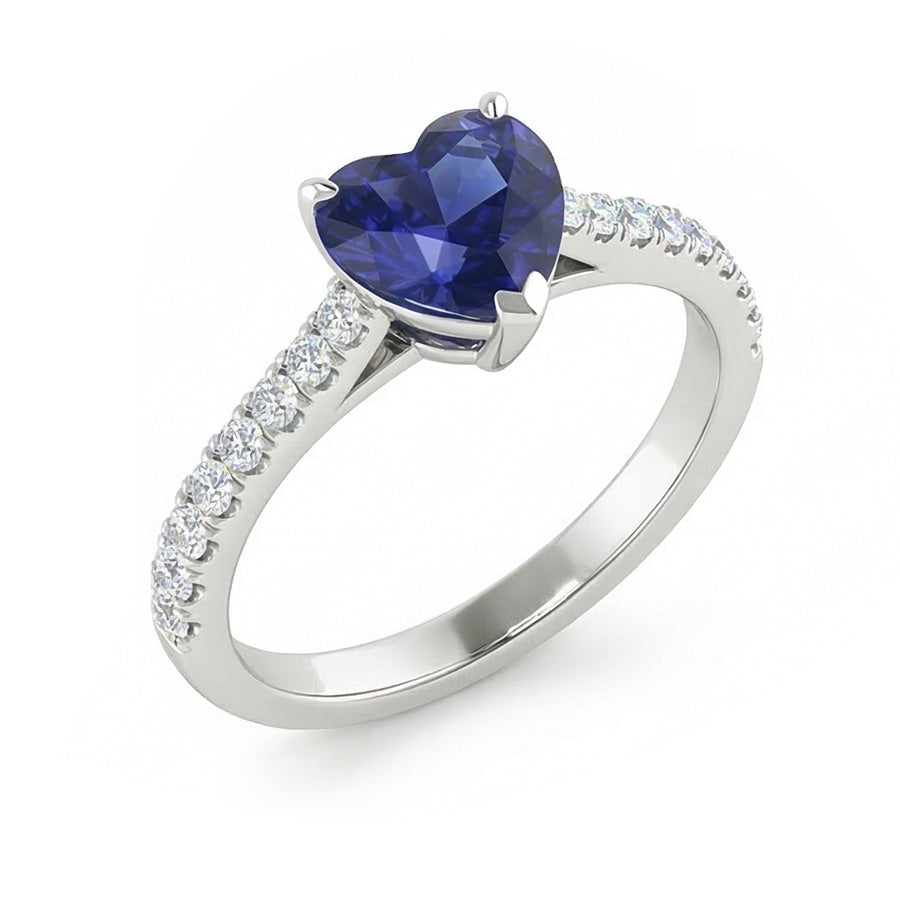 echter round diamant 2.50Karat ring Vorderansicht