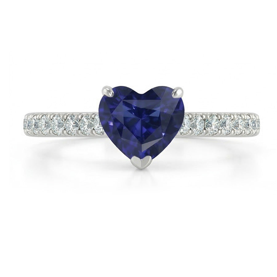 echter round diamant 2.50Karat ring Draufsicht