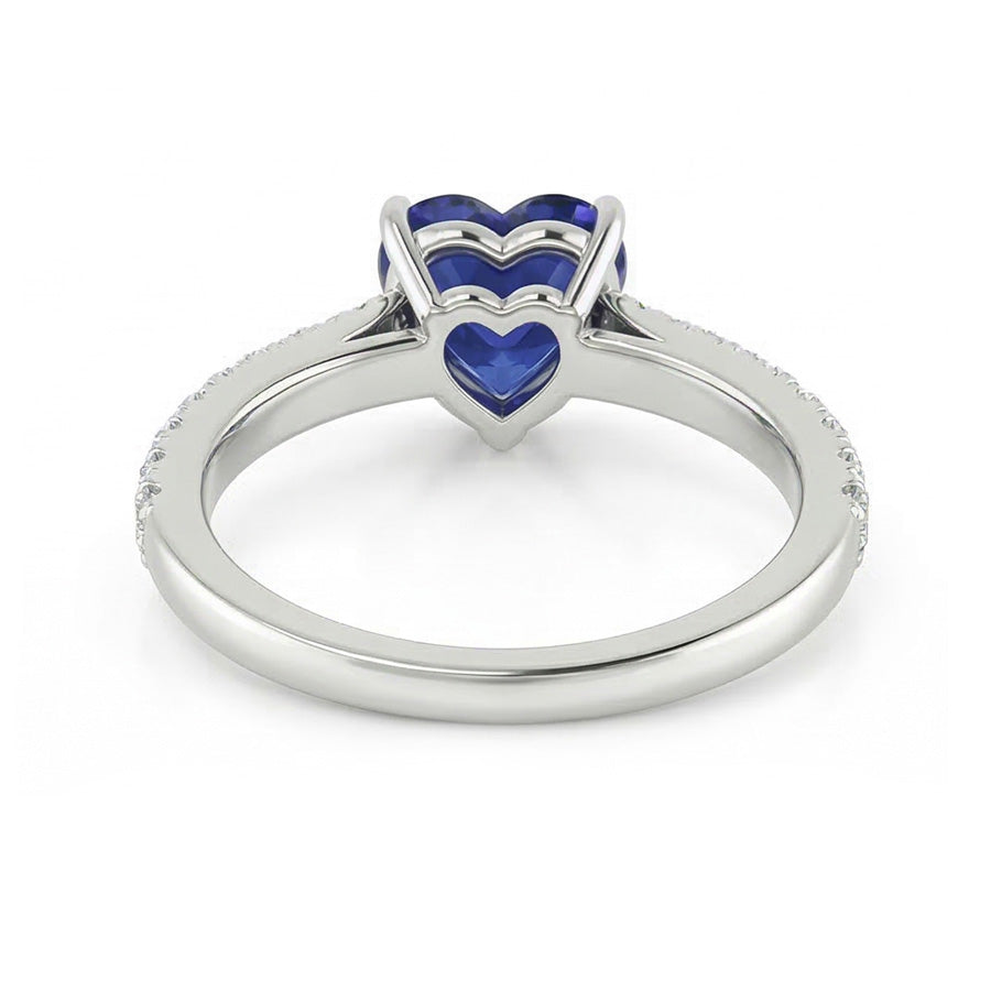 echter round diamant 2.50Karat ring Profilansicht