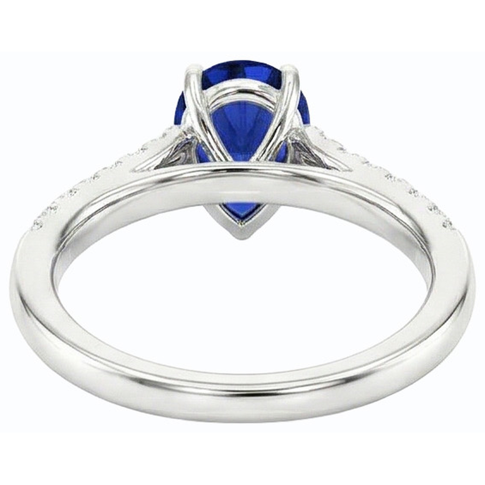 echter round diamant 3Karat ring Vorderansicht