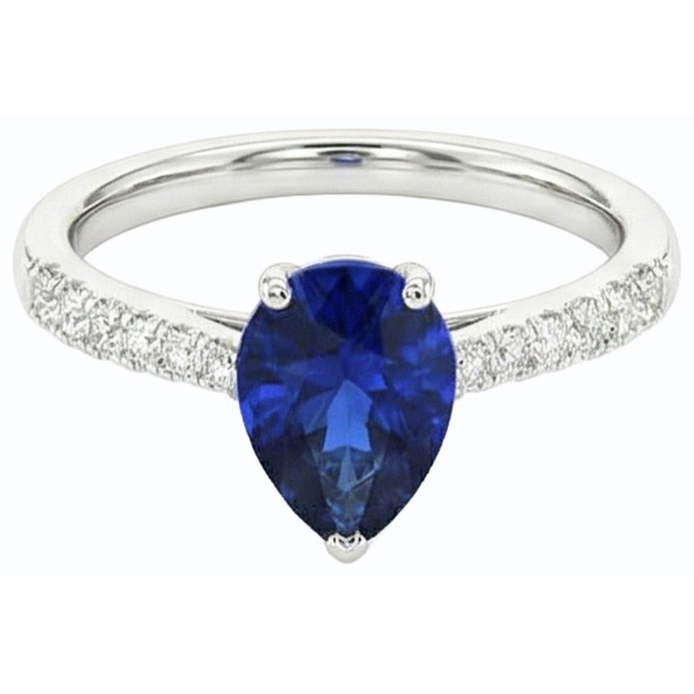 echter round diamant 3Karat ring Seitenansicht