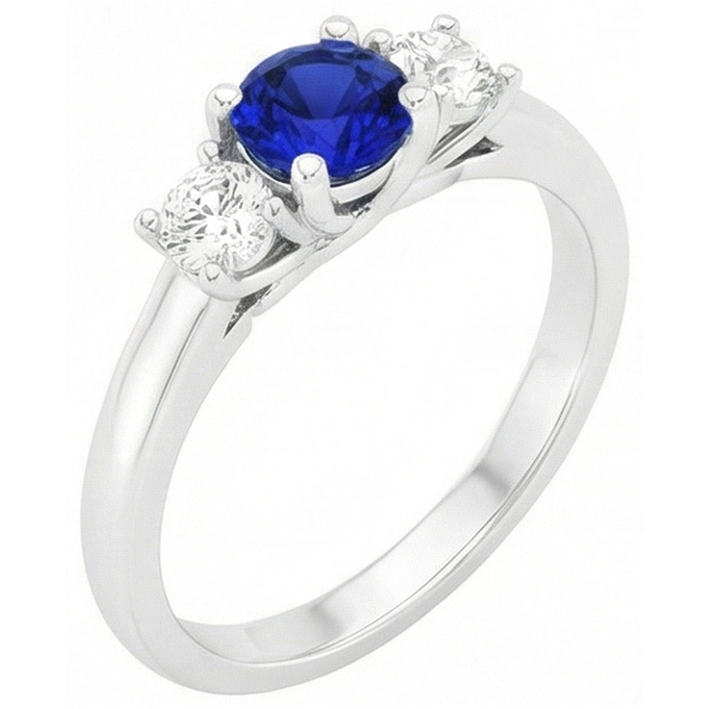 echter round diamant 1.50Karat ring Vorderansicht