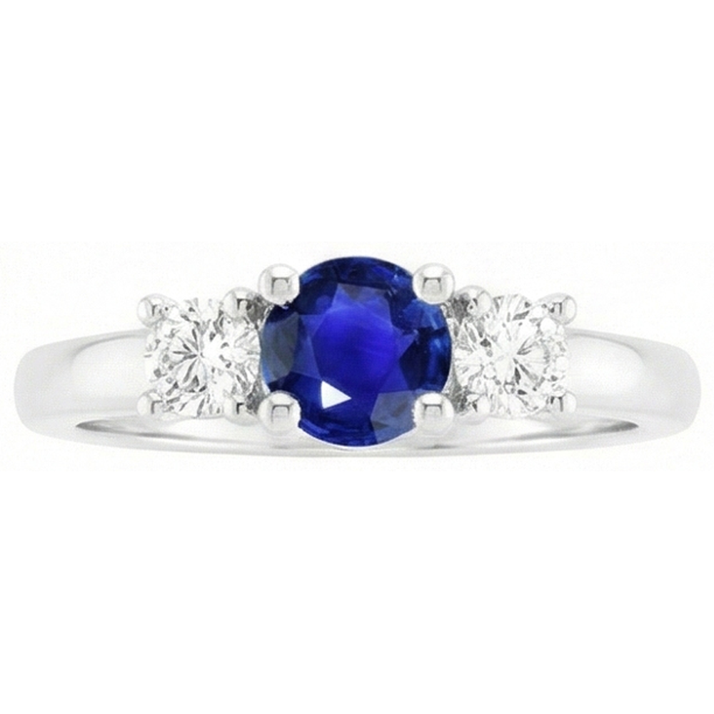 echter round diamant 1.50Karat ring Seitenansicht