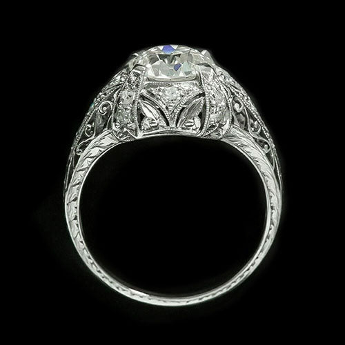 echter round diamant 4.25Karat ring Detailansicht