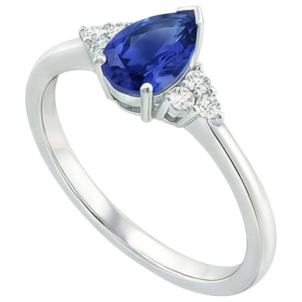 echter round diamant 3.25Karat ring Draufsicht