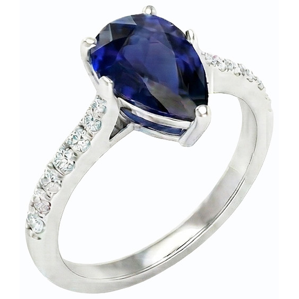 echter round diamant 3Karat ring Seitenansicht