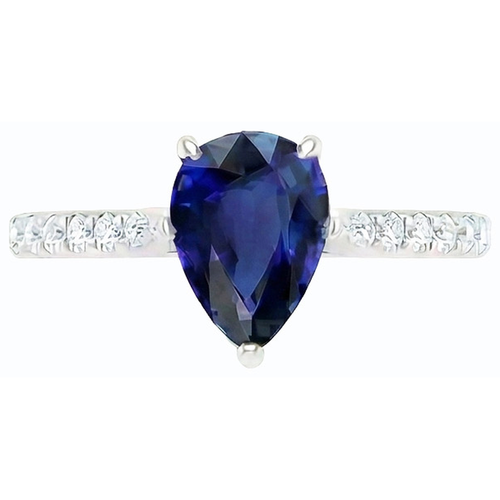 echter round diamant 3Karat ring Profilansicht