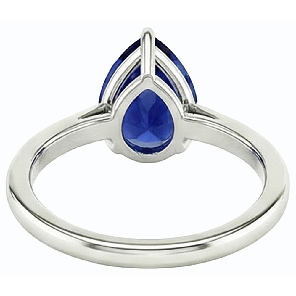 echter pear diamant 2.50Karat ring Seitenansicht