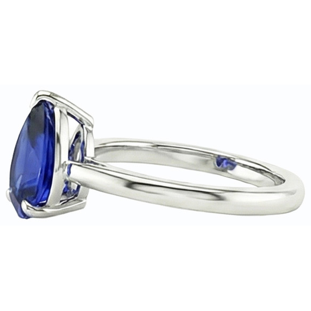 echter pear diamant 2.50Karat ring Draufsicht