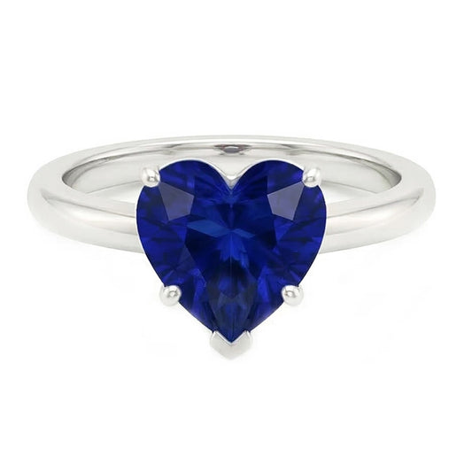 echter heart diamant 2Karat ring Seitenansicht