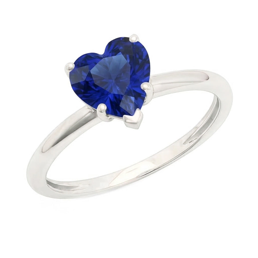 echter heart diamant 2Karat ring Draufsicht