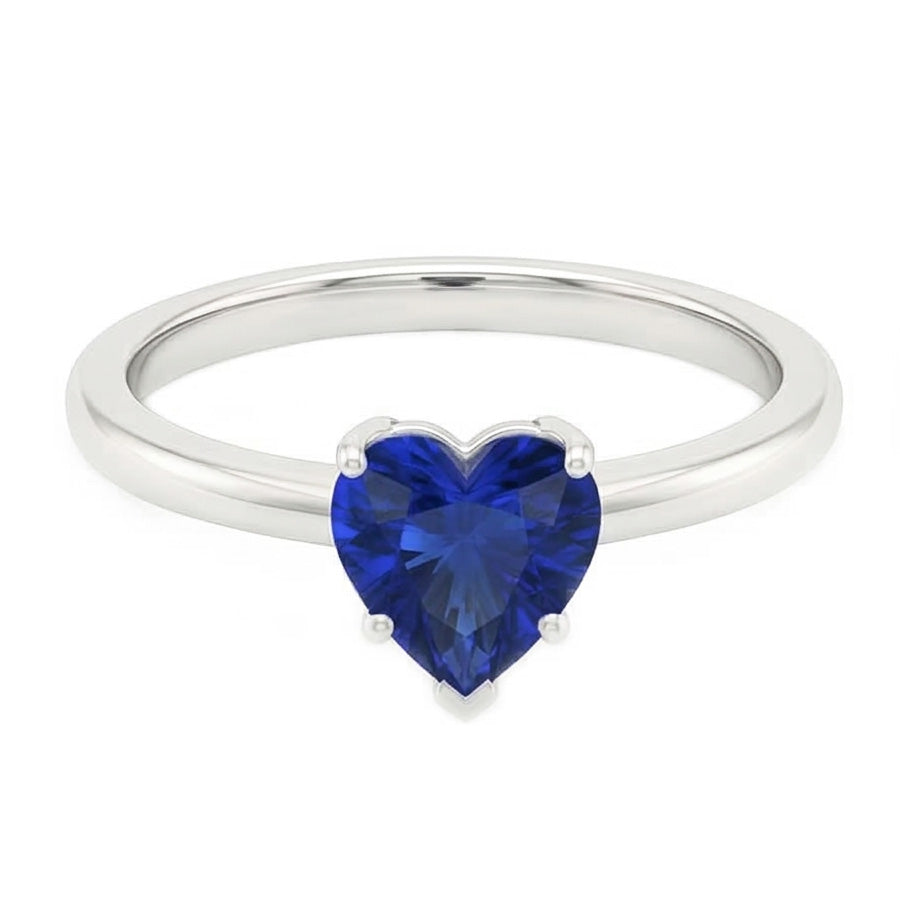 echter heart diamant 2Karat ring Profilansicht