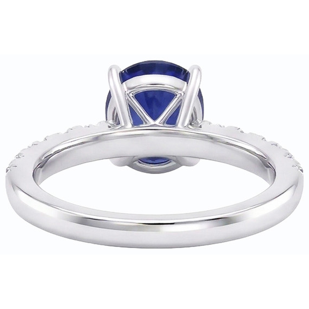 echter oval diamant 5.50Karat ring Detailansicht