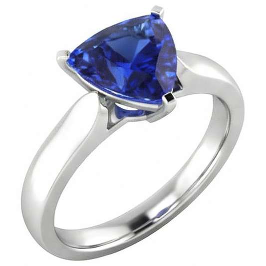 echter trillion diamant 1.50Karat ring Vorderansicht