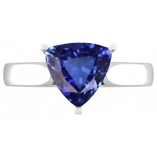 echter trillion diamant 1.50Karat ring Seitenansicht